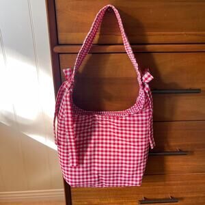 fayestudios Handmade Gingham Bow Bag 💐 perfect for spring